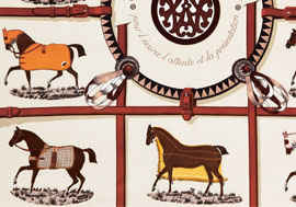 Nous vous présentons toute la collection des tissus Hermès.